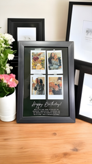 Happy Birthday Polaroid Style Picture Frame for Gifting