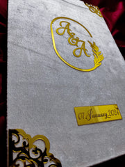 White Nikah Booklet with Classic Design